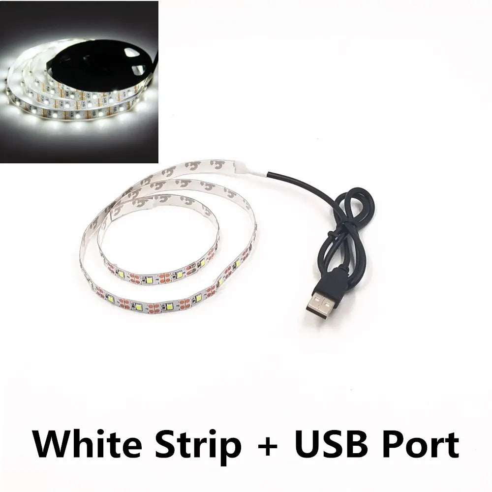 Striscia LED USB 5V 1‑5 m, colori multicolore, impermeabile, 60 LED/m