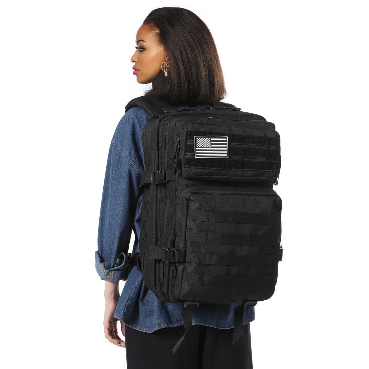 Sac à dos tactique 25/50L avec système Molle pour la randonnée, le camping, la chasse et la pêche