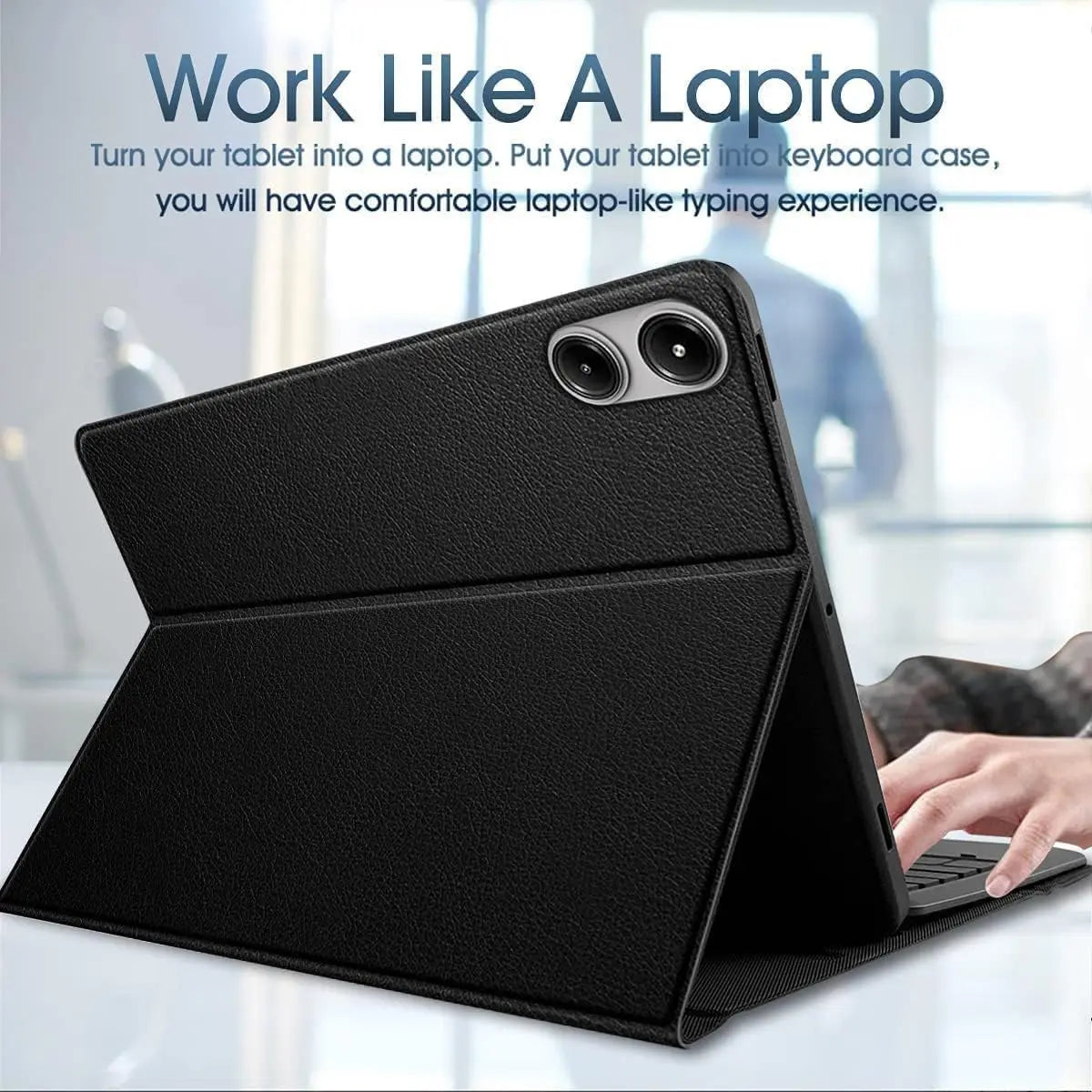 For Xiaomi Redmi Pad 2 Pro 12.1 Inch Case, Keyboard Cover for Xiaomi POCO Pad M1 12.1 inch Tablet Case With Pencil Holder