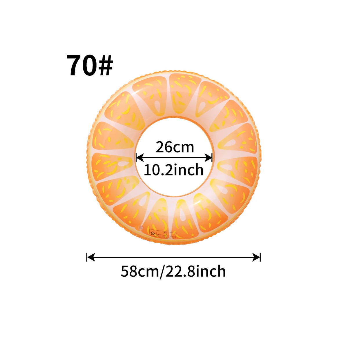 Anello gonfiabile Watermelon in PVC per piscina e spiaggia