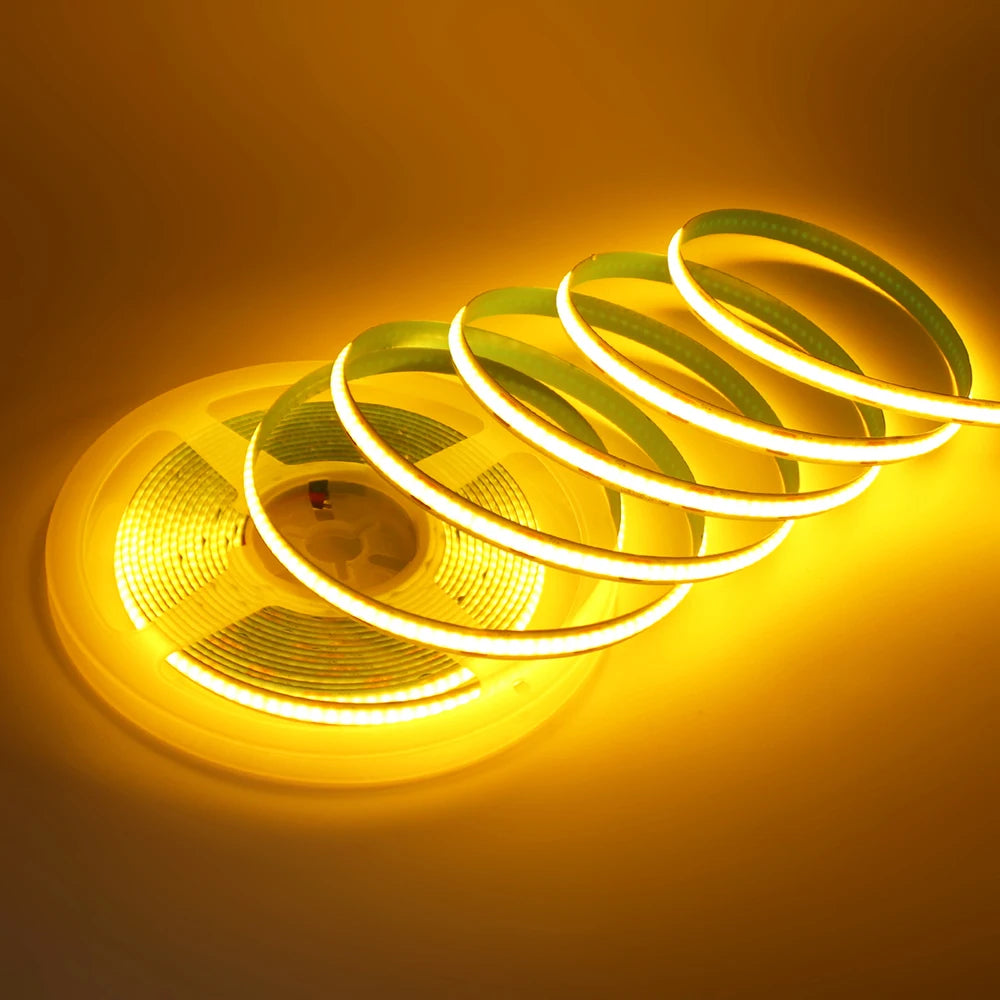 Striscia LED COB 5V 320 LED/m, RGB, tagliabile, autoaderente, con box CR2032