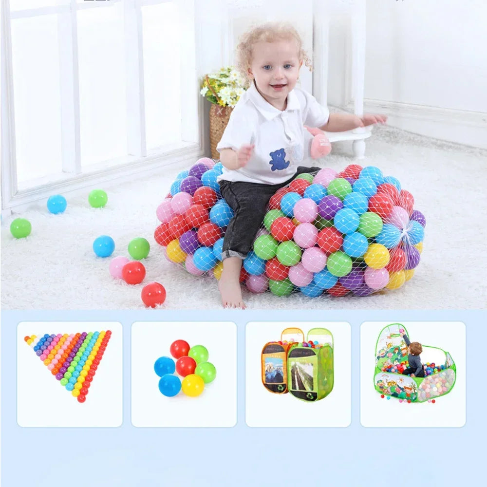 Palline Soft Plastic Colorate per Piscina e Tenda Giochi Bambini Eco-Friendly