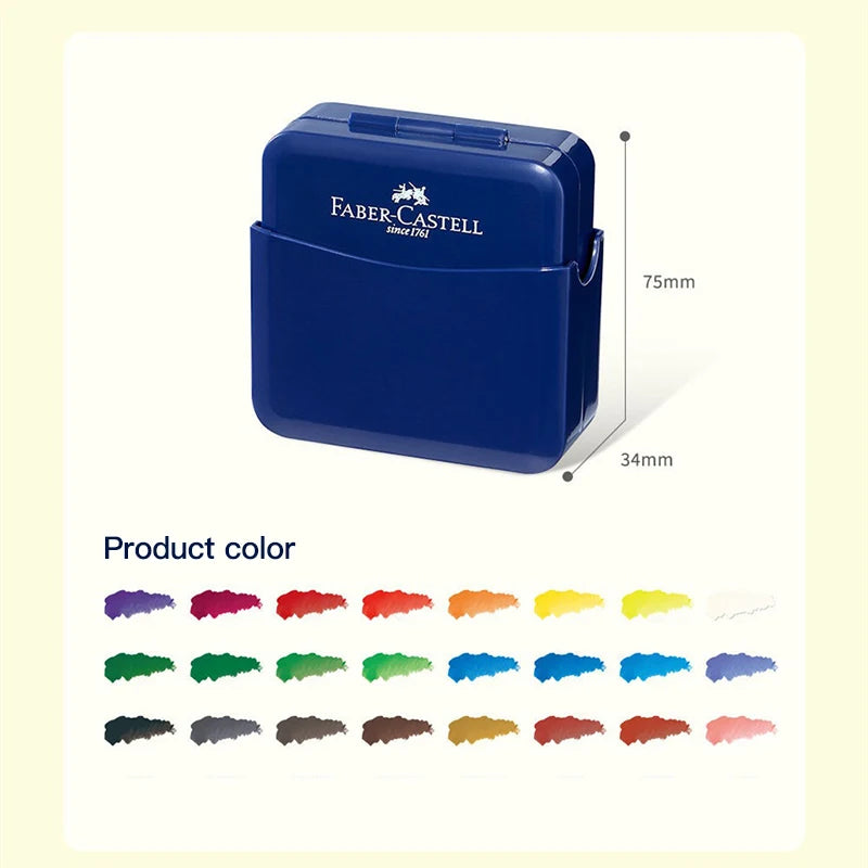 Set Acquerelli Solidi Portatile 24 Colori con Tavoletta per Schizzi Outdoor