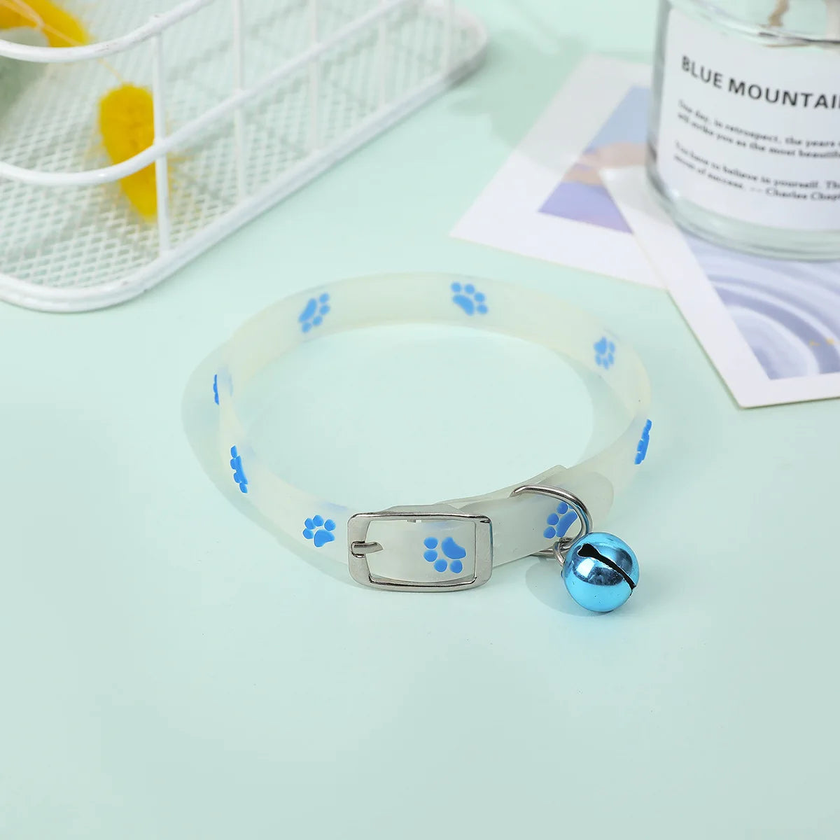 Collarlo per Gatto Luminous con Campanella Fluorescente Antismarrimento in…
