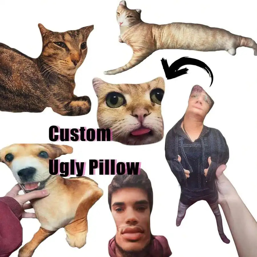 Cuscino personalizzato con foto di cane o gatto – regalo natalizio e…