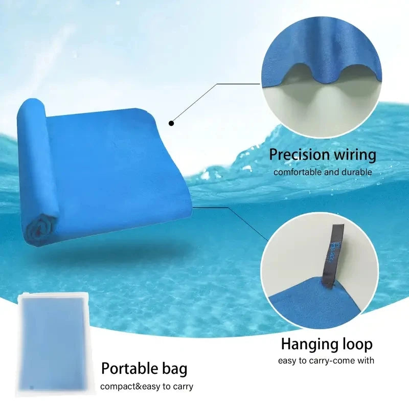 MUTAO Microfiber Marine Animal Beach Towel Absorbent Quick dry Soft Yoga Swimming Resort Mountain climbing towel