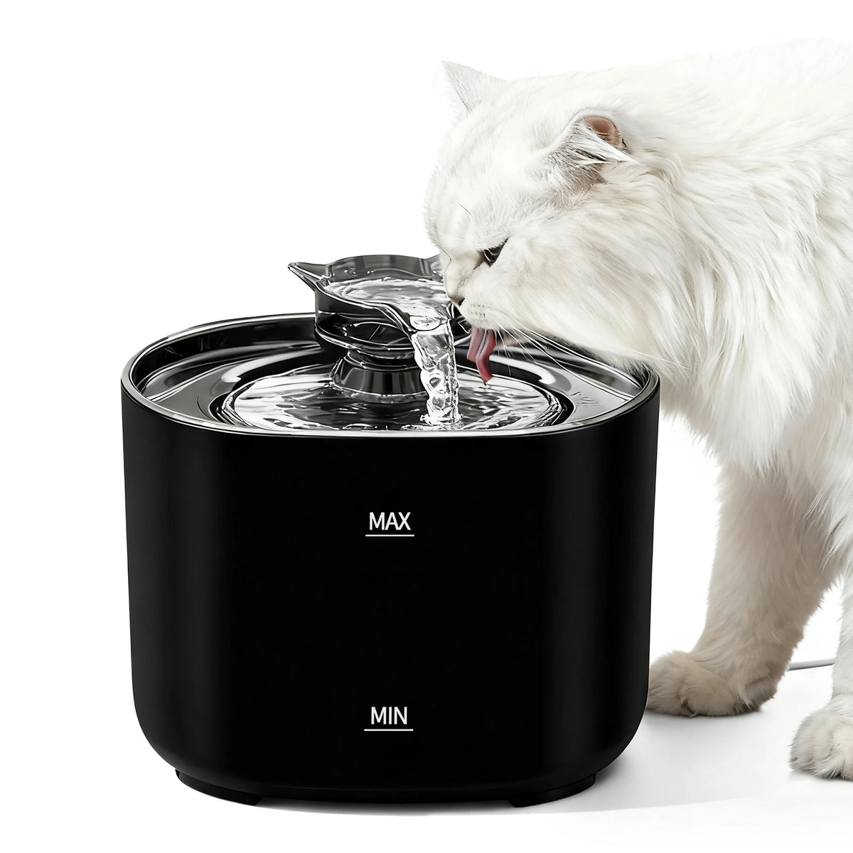 Fontana per Gatti Silenziosa USB 2,2L – Distributore d'Acqua Automatico
