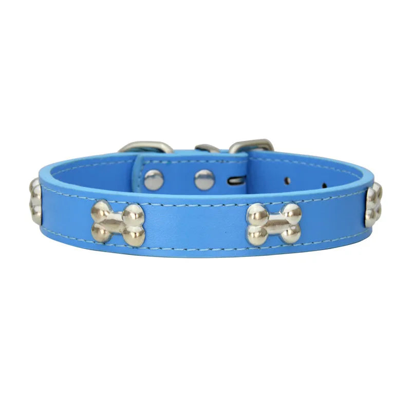 Collare in Pelle per Cani Piccoli e Medi, Breakaway Jeweled Personalizzabile