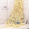 Artificial Sakura Flowers Vine Hanging Fake Floral Garland Home Garden Wedding Arch Party Cherry Blossom Wall Decor Arrangement