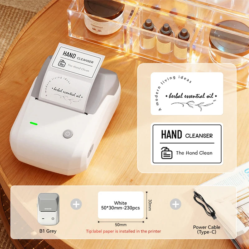 Stampante termica B21: etichette wireless per abbigliamento, gioielli e…