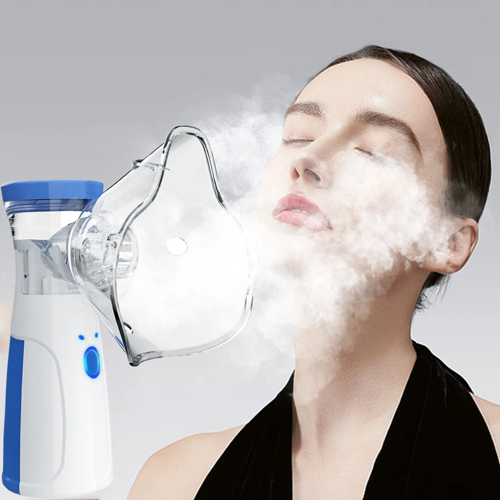 Steamer facciale 2‑in‑1 e umidificatore portatile con nebbia nano‑ionica