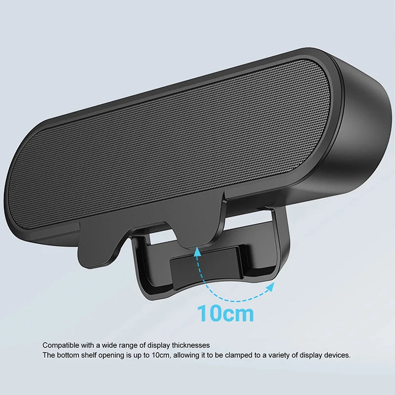 Mini Soundbar Portatile USB da 2.0 con Clip per PC, TV e Laptop