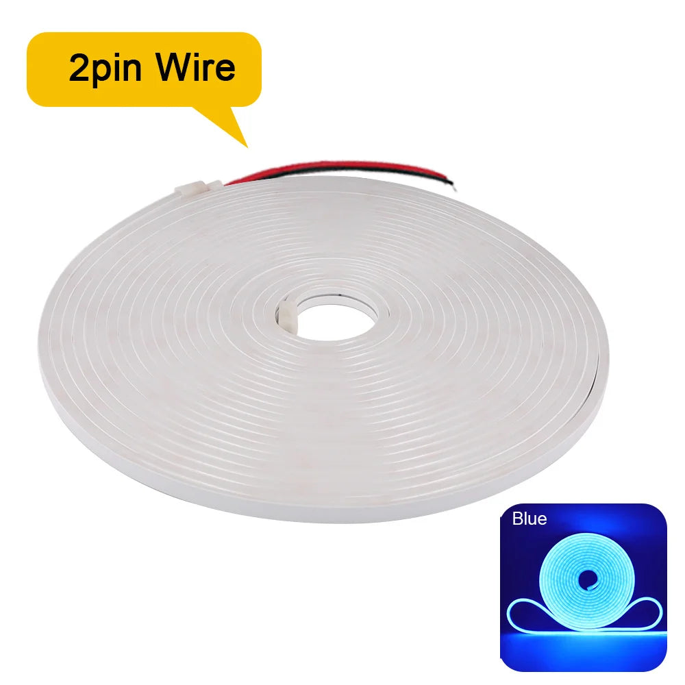 Striscia LED Neon Flexibile 12V/24V Waterproof, 9 Colori, 120 LED/m