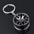 Creative Gear Head Keychain Speed Gearbox Keyring For Car Key Turbo Hub Brake Disc Pendant Shock Absorber Keys Holder Chain Ring