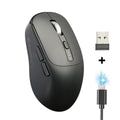 Wireless Mouse Bluetooth Compatible 5.2 USB 2.4Ghz Mice Ergonomic Wireless Office Mouse for iPad MacBook Tablet Laptop Computer