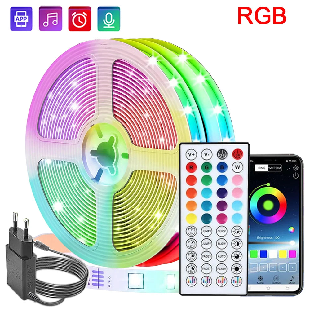 Striscia LED RGB 10-30m con sincronizzazione musica – Controllo app e…