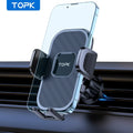 Supporto cellulare auto con gravità per ventola, cruscotto e parabrezza