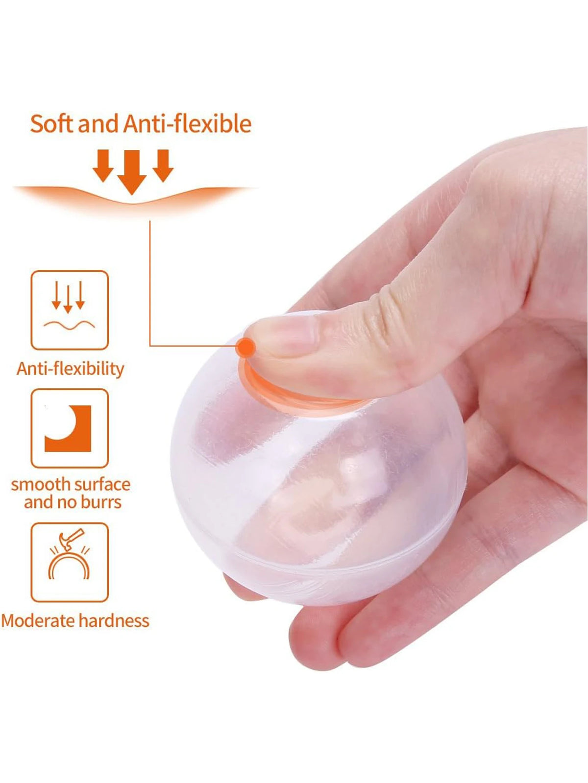 Thicken Crush Proof 5.5cm 100pcs Plastic Ball Pit Balls Multicolor Pearl White and Transparent for Kids Play with Bag