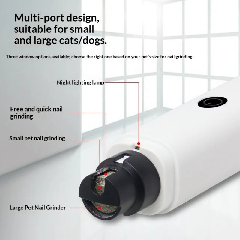 Elettrico Lime Unghie per Cani e Gatti, Troncatore Silenzioso con Luce LED e…