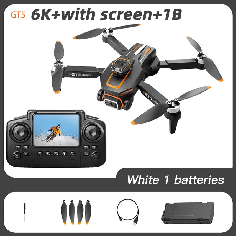 Mini Drone GT5 4K/8K con telecamera HD, motore brushless e evitamento ostacoli