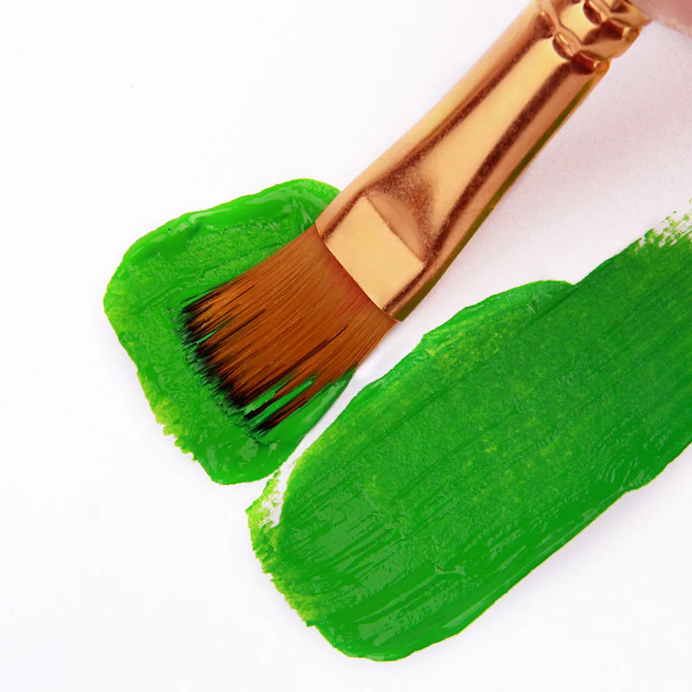 Set da 12 pennelli a setola di nylon per pittura ad olio, acrilico e acquerello