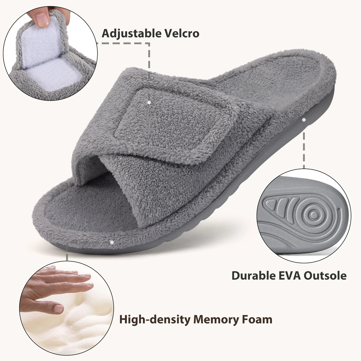 Kidmi House Women Slippers New Arch Support Slippers For Women Orthopedic Slippers For Plantar Fasciitis Relief Home Slides 2025
