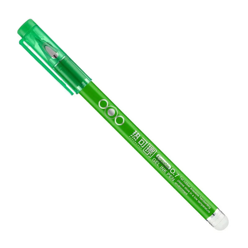 Set da 4 penne gel cancellabili a caldo, punta 0.7 mm – nero, blu, rosso e verde
