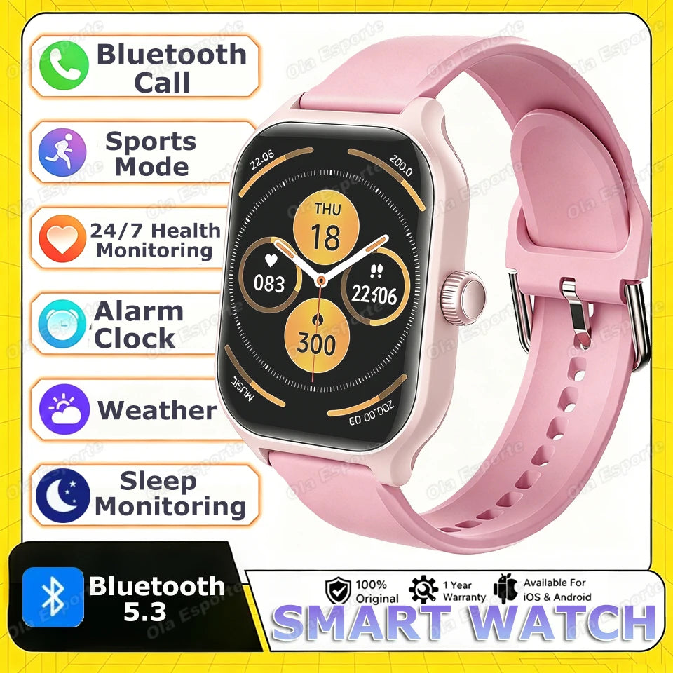 Smartwatch 2026 con ECG, Monitor Cardio, Oxygen, GPS e Chiamate Bluetooth