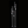 Acrylic 5-Arm Candelabra LED Taper Candle Holders Table Centerpieces Votive Candlesticks for Home Wedding Decoration