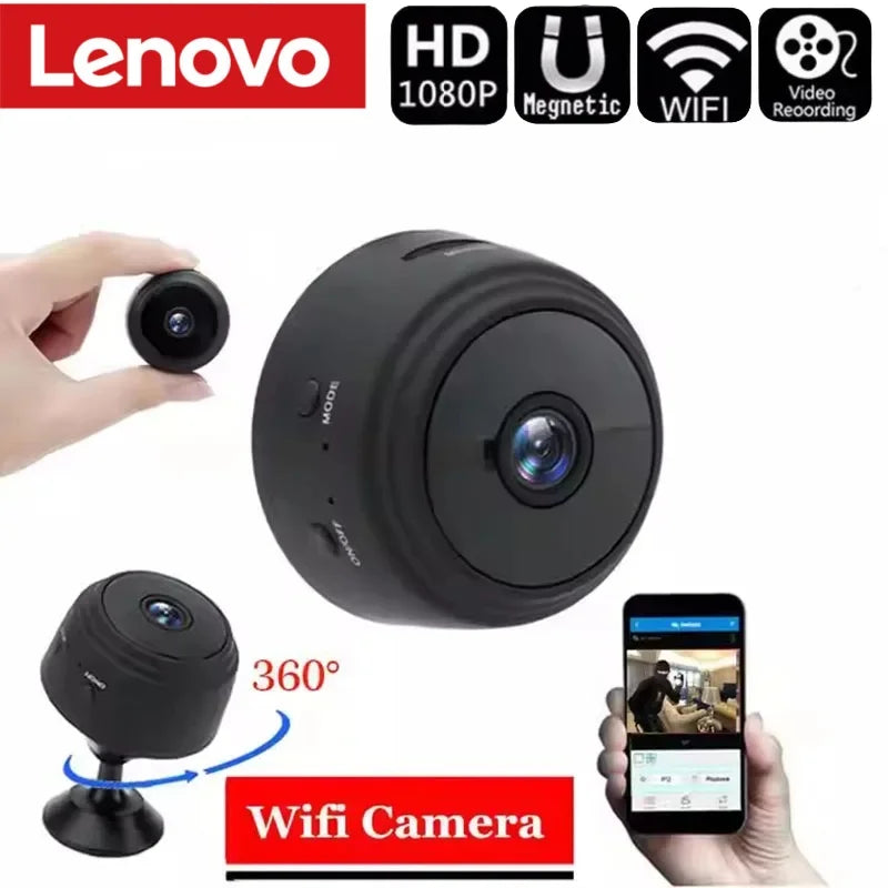 Mini telecamera Wi‑Fi 1080P con visione notturna e rilevamento movimento