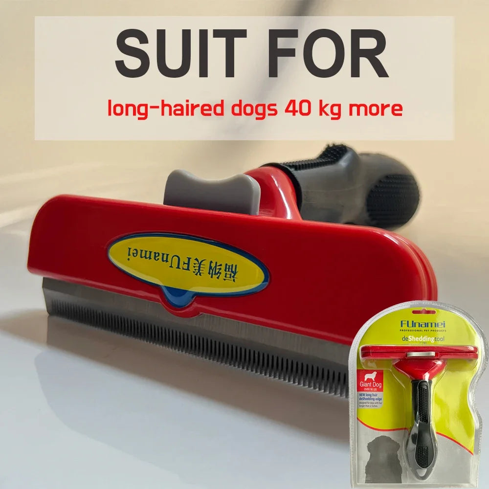 Spazzola anti-pelo per cani e gatti – Rimuove il sottopelo, ergonomica