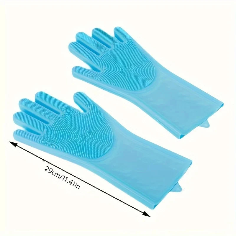 Guanti in Silicone per Toelettatura Animali – Rimuove Pelo, Deterge e Massaggia