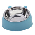 Ciotola inclinata in acciaio inox per gatti e cani – Set 2 ciotole