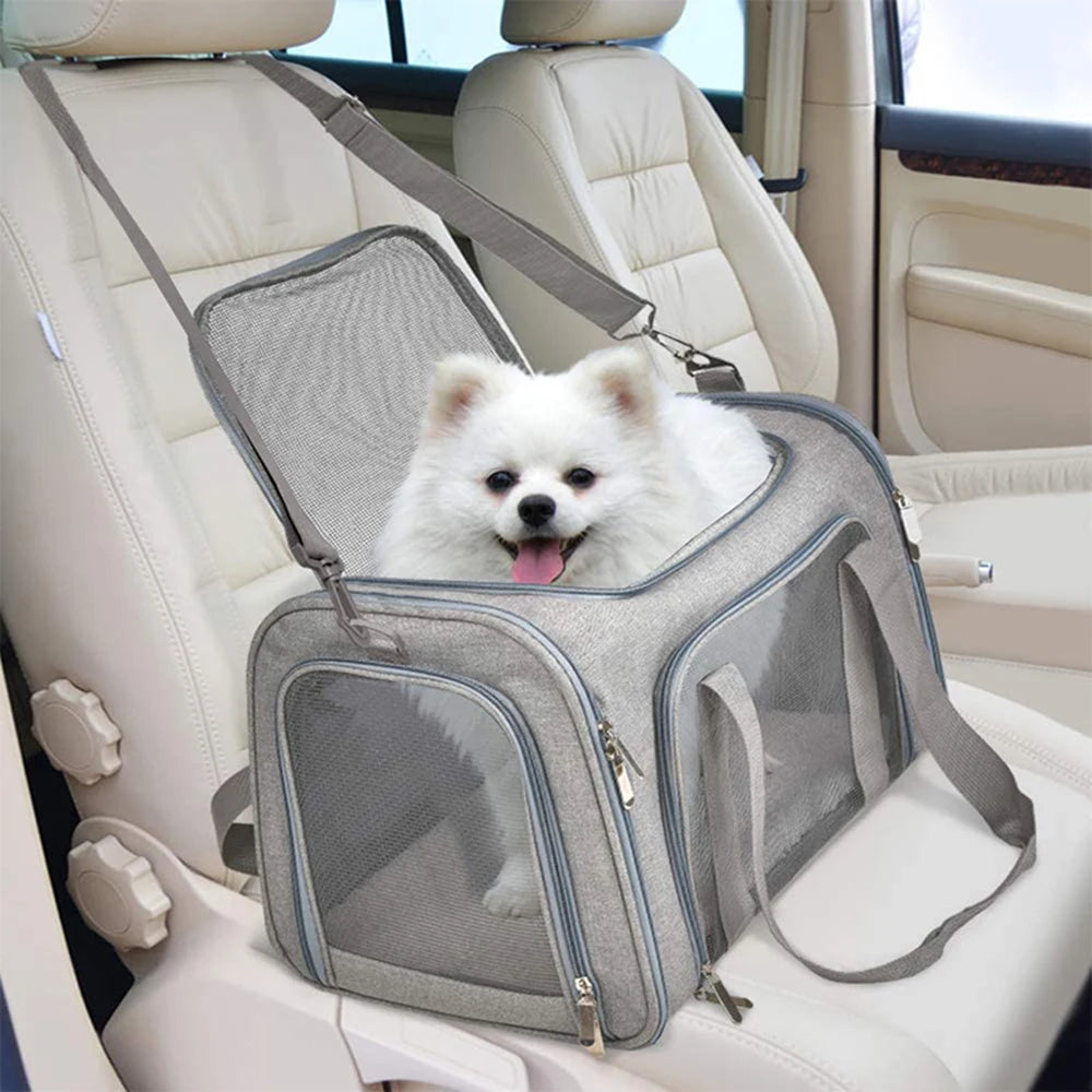 Trasportino pieghevole per gatti e cani piccoli fino a 7 kg – Zaino porta…