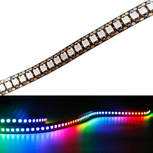 1-3M WS2812B WS2815 LED Strip 144 Pixels/LEDs per meter Addressable IC Smart 5050 RGB LED Strip Light IP30/IP65/IP67 DC5V/12V