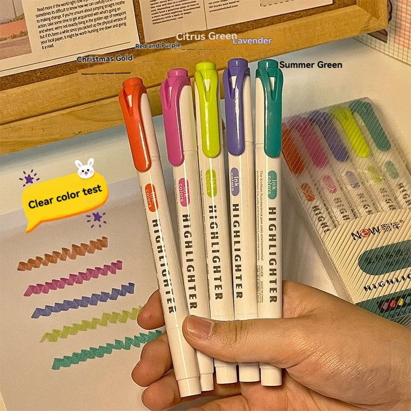 Set di Evidenziatori Fluorescenti 12 colori – Penna per studenti e…