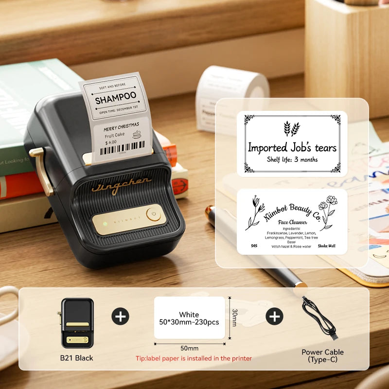 Stampante termica B21: etichette wireless per abbigliamento, gioielli e…