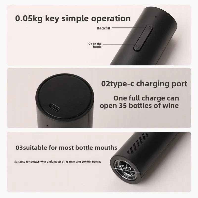 USB Charging Electric Wine Openers Automatic Red Wine Corkscrew Kitchen Accessories Bottle Openers Tools for Bar Party Gift