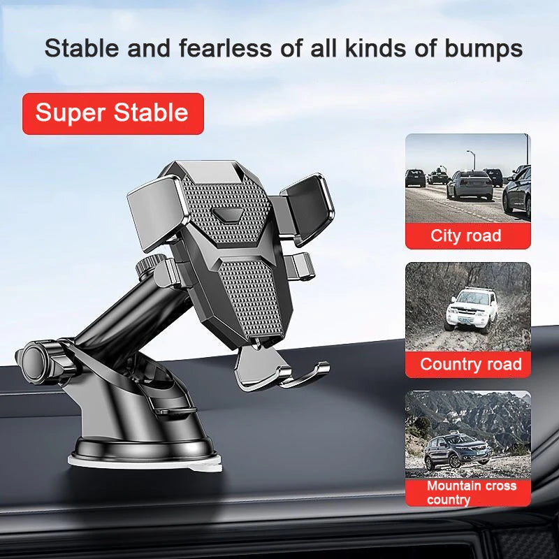 Supporto per cellulare da auto universale 360° per schermi 4‑7 pollici