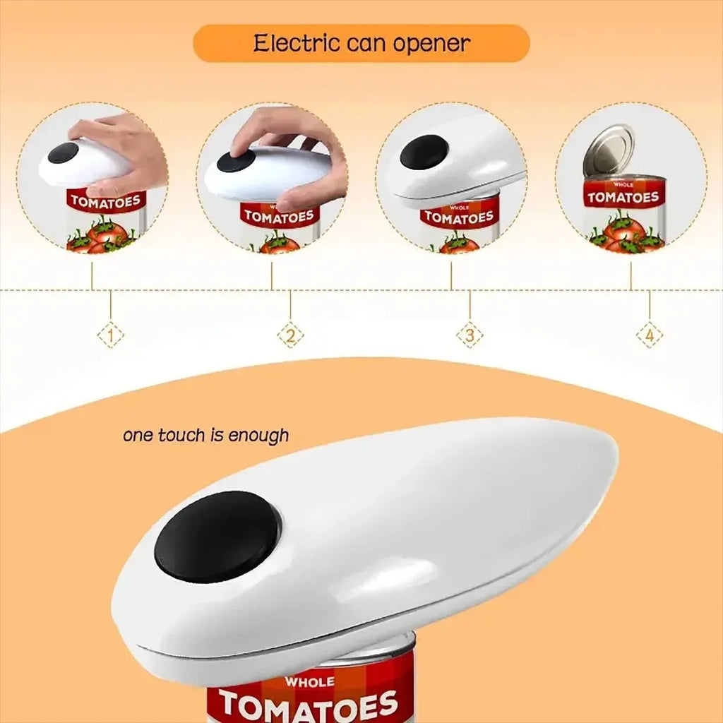 Apriscatole elettrico automatico One Touch portatile per cucina