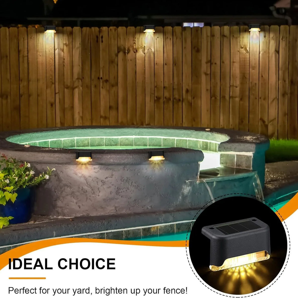 Lampada Solare a LED per Scale e Giardino – Pack da 4-32 Unità Impermeabili