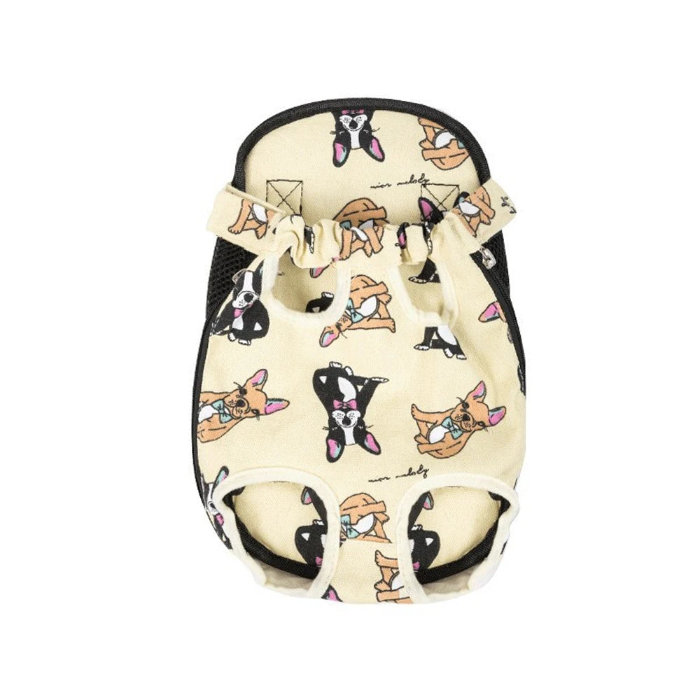 Zaino Esterno per Cani Camuffamento Traspirante, Carrier Viaggio Piccola Taglia