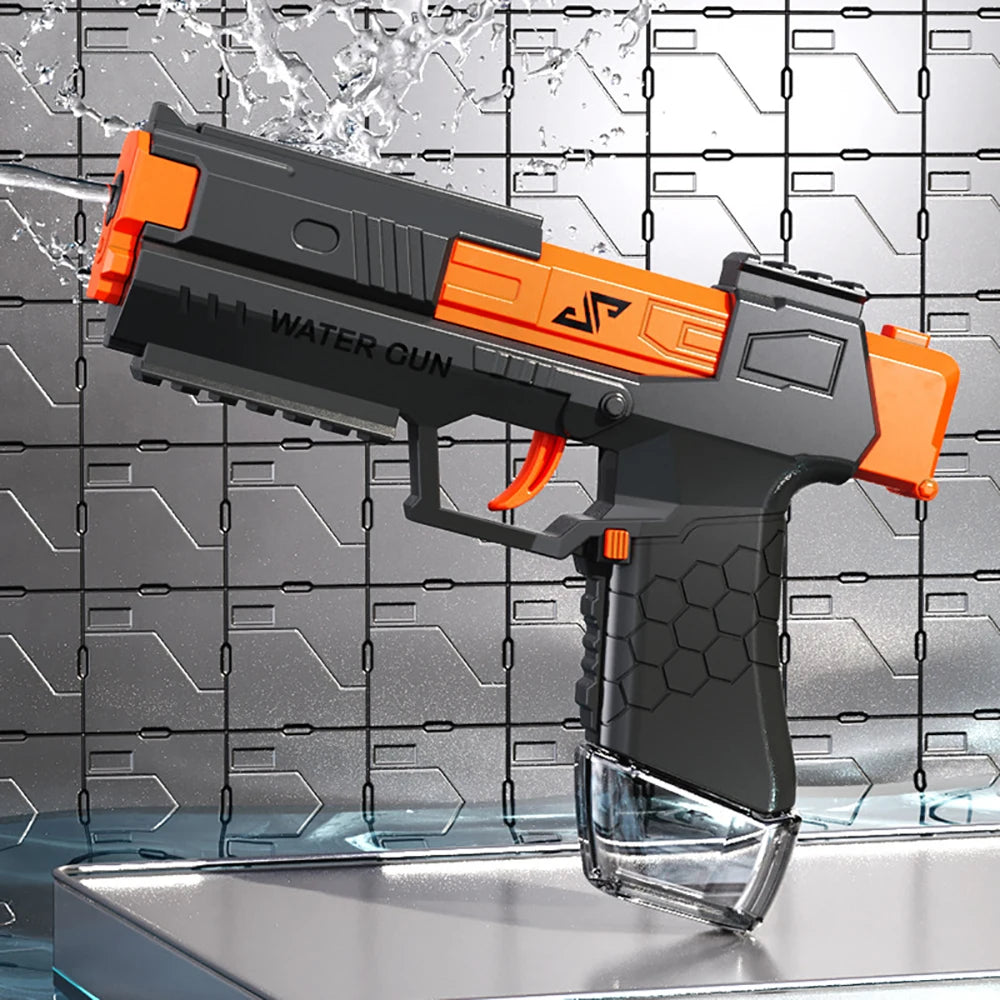 Children Summer Magazine Clip Water Gun non Electric Pistol High-Pressure Full Automatic Shooting Water Beach Toy Gun For Kids
