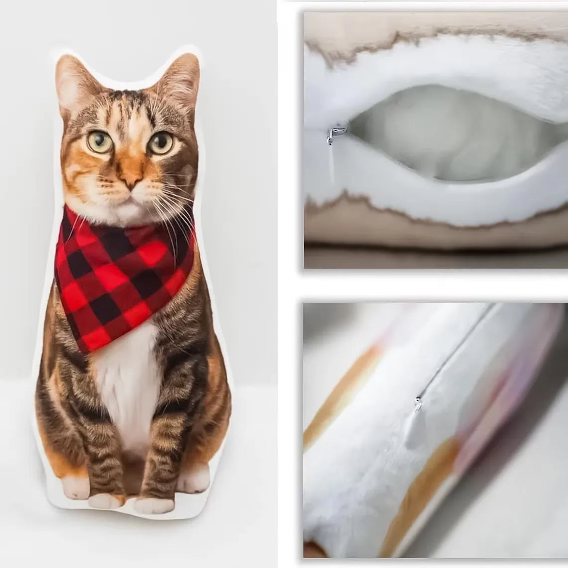 Cuscino personalizzato con foto di cane o gatto – regalo natalizio e…