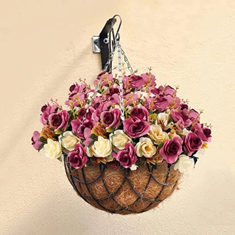 Mazzo Rose Artificiali Finte con Steli - Decorazione Casa Matrimonio Natale