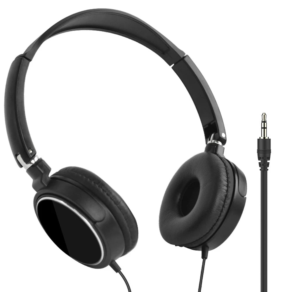 Cuffie cablate 3.5 mm pieghevoli con cancellazione rumore – audio stereo per…