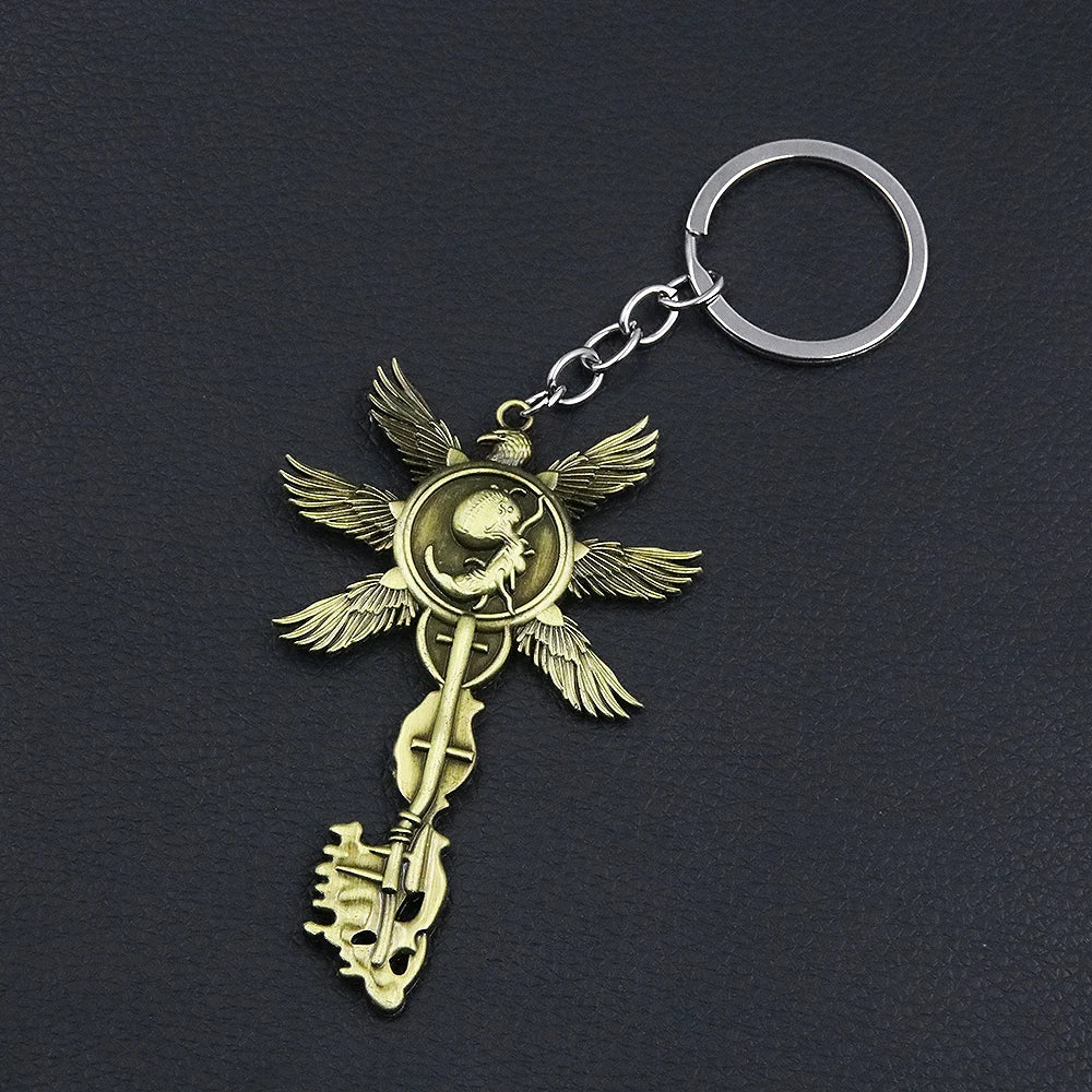 Game Residents Evils 8 Village keychain Six-Winged Unborn Metal Pendant Alloy Keychain Keyring Key Chain Accessories Gift