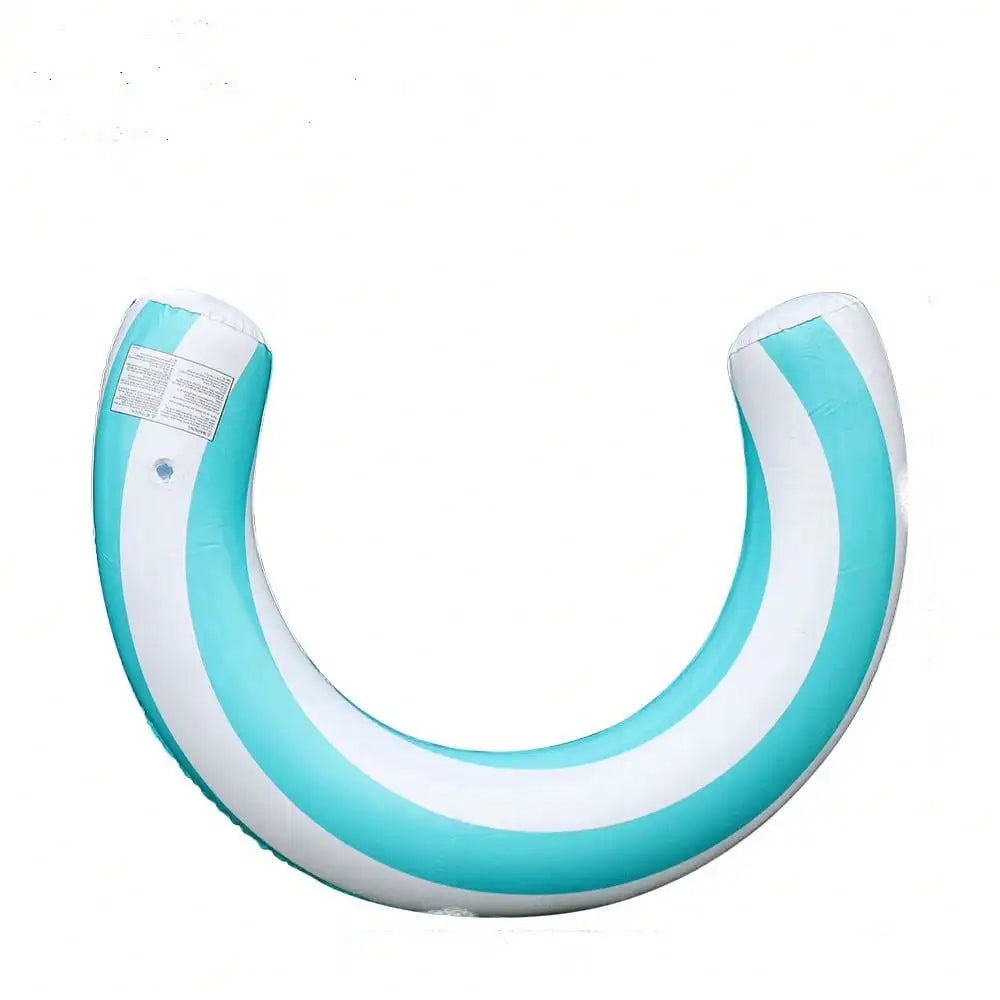 Ciambella gonfiabile a forma a U a strisce per nuoto, design ad arco in PVC…