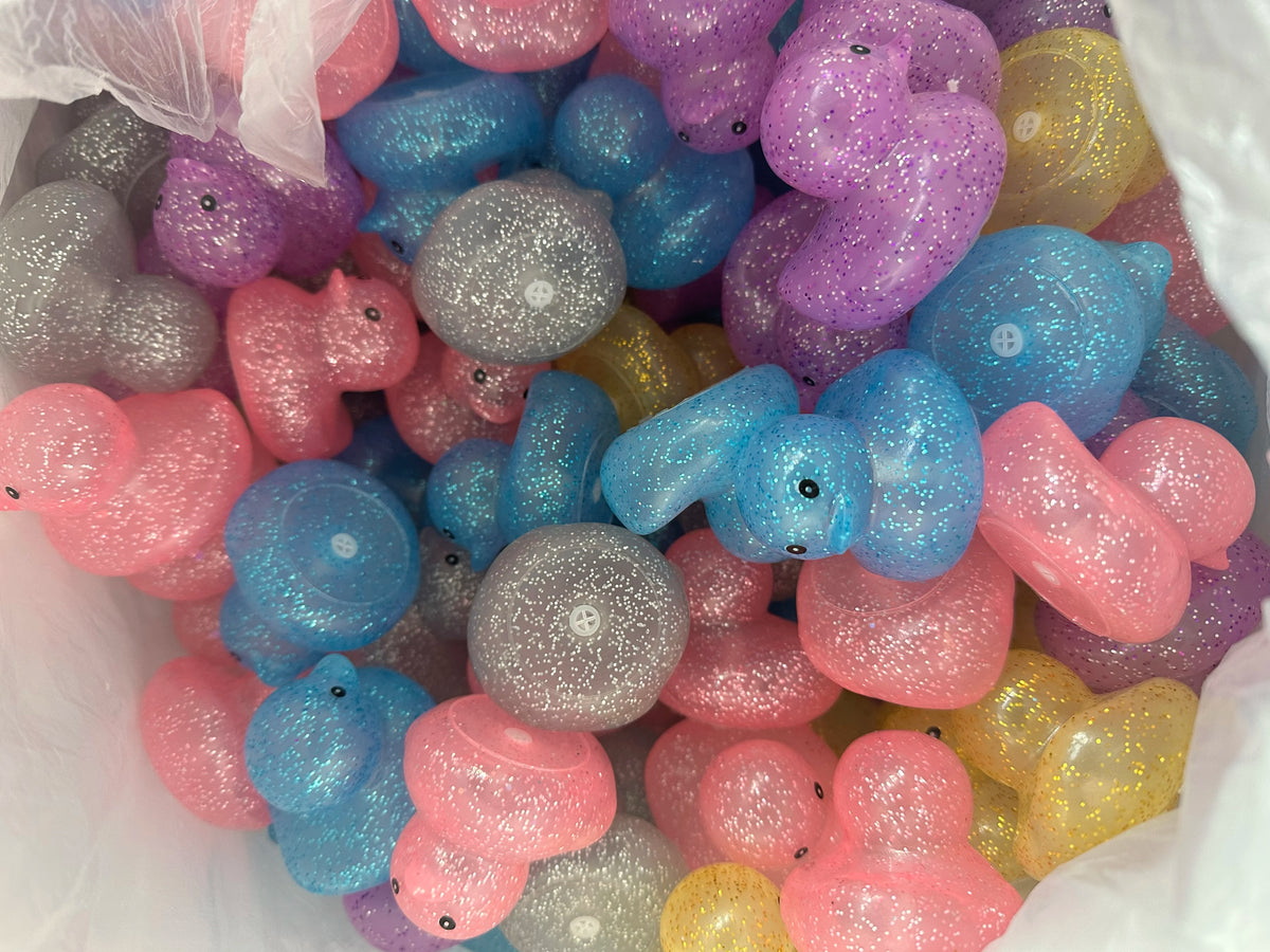 Papere di gomma colorate – set da 1‑100 pezzi per feste, piscina e compleanni
