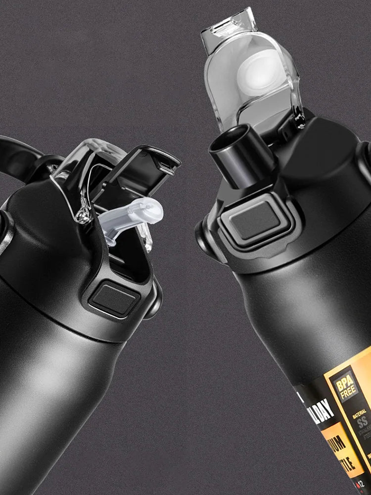 Borraccia Termica Sportiva in Acciaio Inox con Cannuccia, 304ml